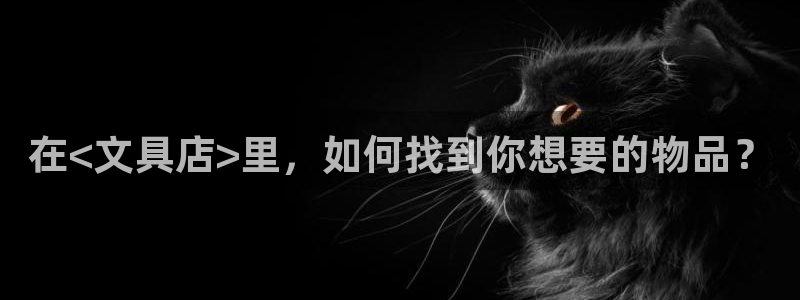 九游會(huì)ag注冊(cè)：在<文具店>里，如何找到